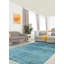 Tapis transitionnel bleu clair Faiza 5 pi 11 po x 8 pi 6 po
