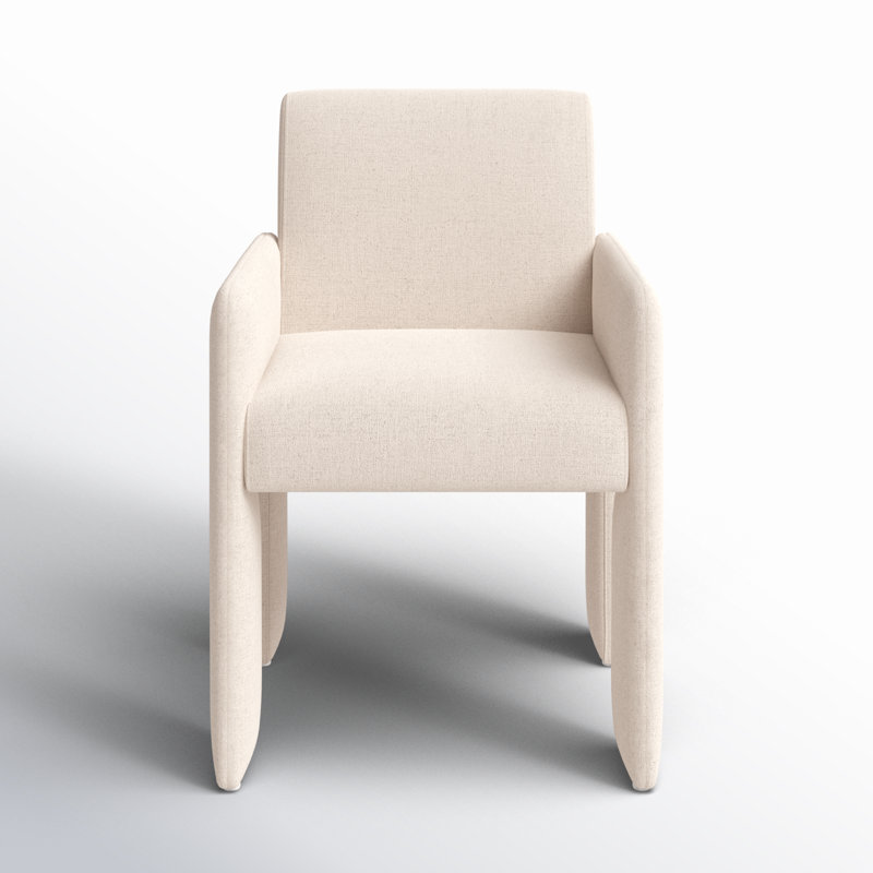 AMUR DINING ARMCHAIR-OSTEND NATURAL, Linen Antwerp Natural