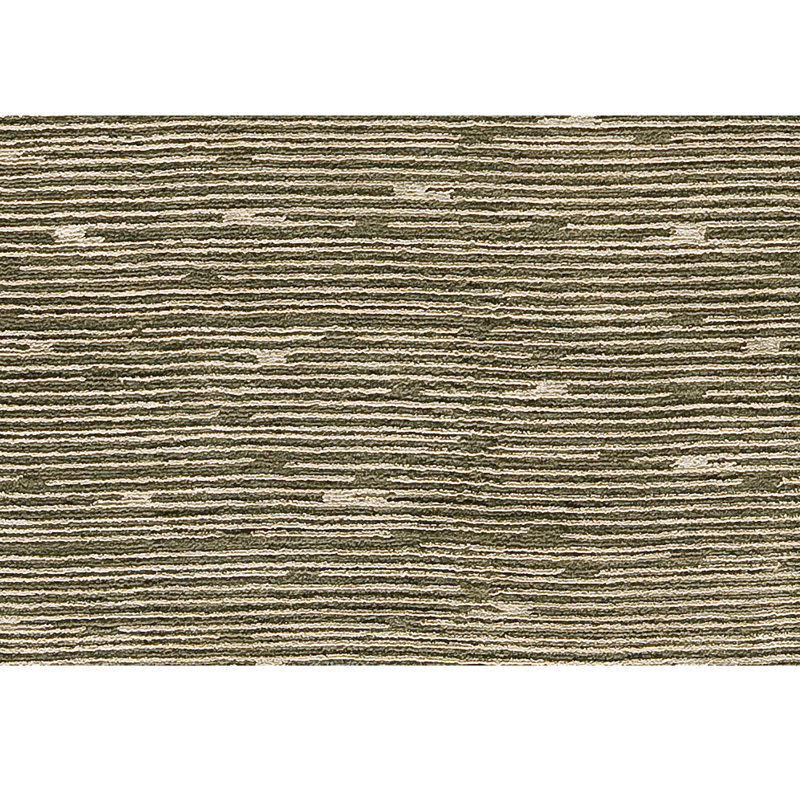 Tapis noué à la main de couleur olive / gris / ivoire, Rectangle 8 pi x 10 pi