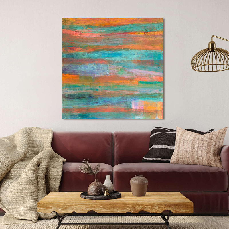 Abstract Painting: Harmony Of Light - Wrapped Canvas Print, 70cm H x 70cm W