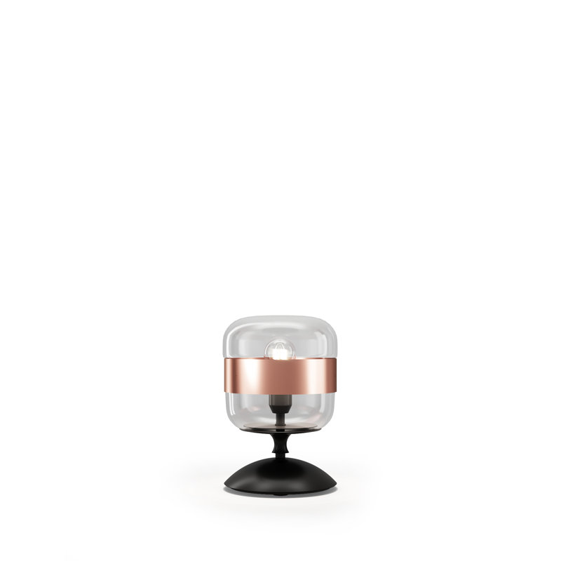Futura Table Lamp, 11" H x 8" W x 8" D, Crystal Copper