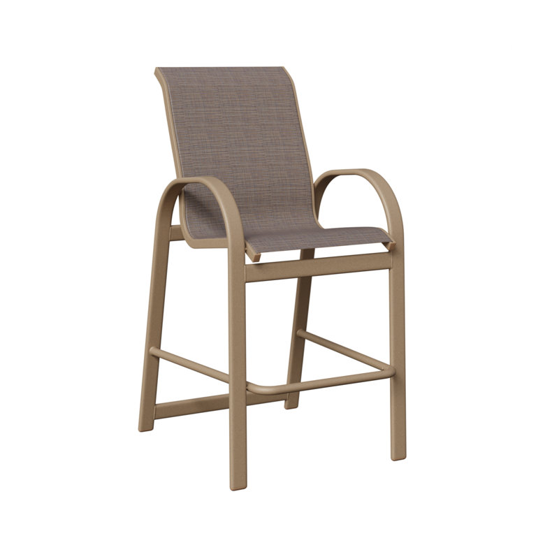 Fauteuil de bar berlinois Berlin Oak, Chêne veiné de bois, Bleu cadet Shelby