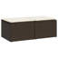 Ensemble de canapé de patio avec coussins 2 pièces vidaXL-228124581-228124604
