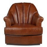 Scoth Leather Swivel Armchair