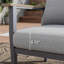 Ensemble de conversation d'extérieur pour 9 personnes avec chaises berçantes et repose-pieds pivotants en aluminium-498341824