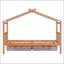 Lit simple en bois avec tiroirs