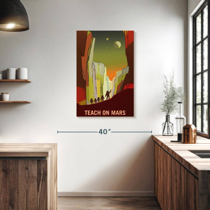 Oberle Mars Explorers Wanted Poster III, 36" H x 24" W