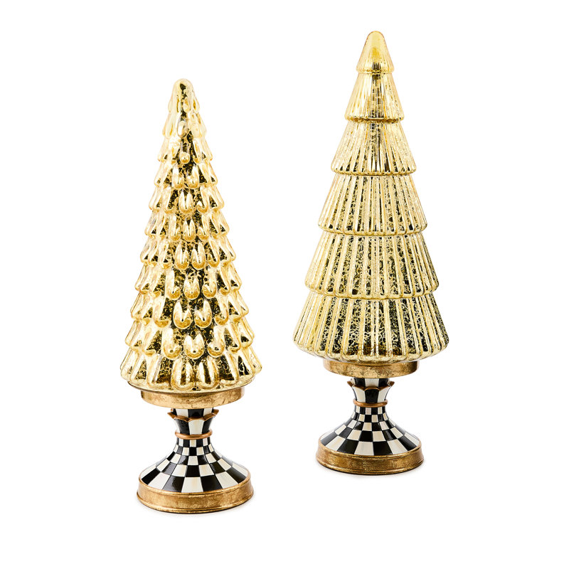 Courtly Noel Illuminated Glass Tree