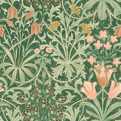 William Morris Woodland Weeds Forest Wallpaper