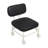 Stool With Backrest And Wheels(Grey)-1954551774