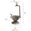 Petits pots de fleurs pour plantes d'intérieur et d'extérieur, pots de fleurs rustiques, pots de fleurs d'extérieur, pots de plantes d'intérieur, design de bain d'oiseaux, décoration de maison et de jardin
