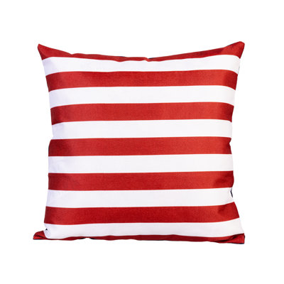 Patriotic Stars & Stripes Indoor/Outdoor Throw Pillow Cover