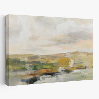 Sage Serenity Crop - Black Brown Clouds Gray