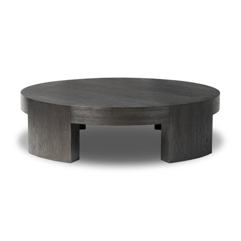 Sheffield Coffee Table, 13" H x 48" L x 48" W, Charcoal Oak Veneer