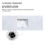 Plateau de meuble-lavabo simple 60 po en blanc avec lavabo