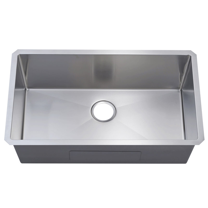 Évier de cuisine en acier inoxydable 304 encastrable L 32 po x l 19 po (évier seulement)