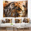 Tapisserie de lion collage Animal-28483750