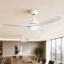 Ventilateur de plafond à flux d'air élevé 52 po avec lumière - moteur à courant continu silencieux et réversible, télécommande à 6 vitesses DEL 3CCT-1192589675-1192589673