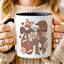 Tasse de marguerite Football Mom Coquette, cadeau rétro BCBG avec nom personnalisé