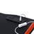 Dragi Gaming Table with USB Port in Black and Red