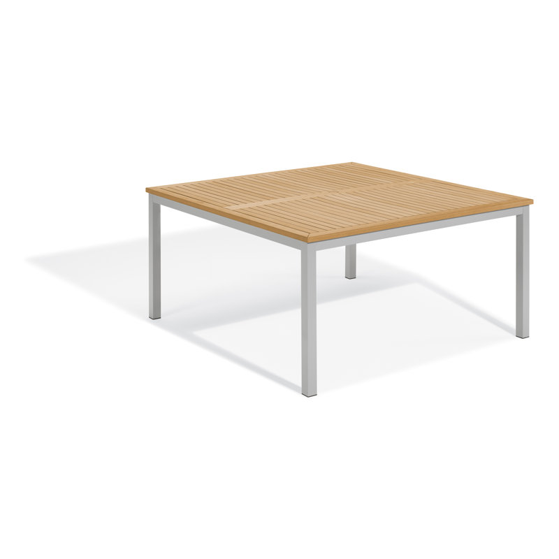 Travira Dining Table, Natural Tekwood