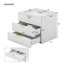 Armoire murale suspendue 24 po avec tiroir double, petit lavabo de salle de bain rectangulaire flottant avec trou de robinet simple et trop-plein-121708951