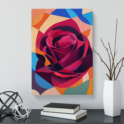Fleener Rose Painting Patchwork Vol.1 - Wrapped Canvas