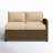Regina 52.75" Wicker Outdoor Single-Arm Loveseat-238290987-241925479