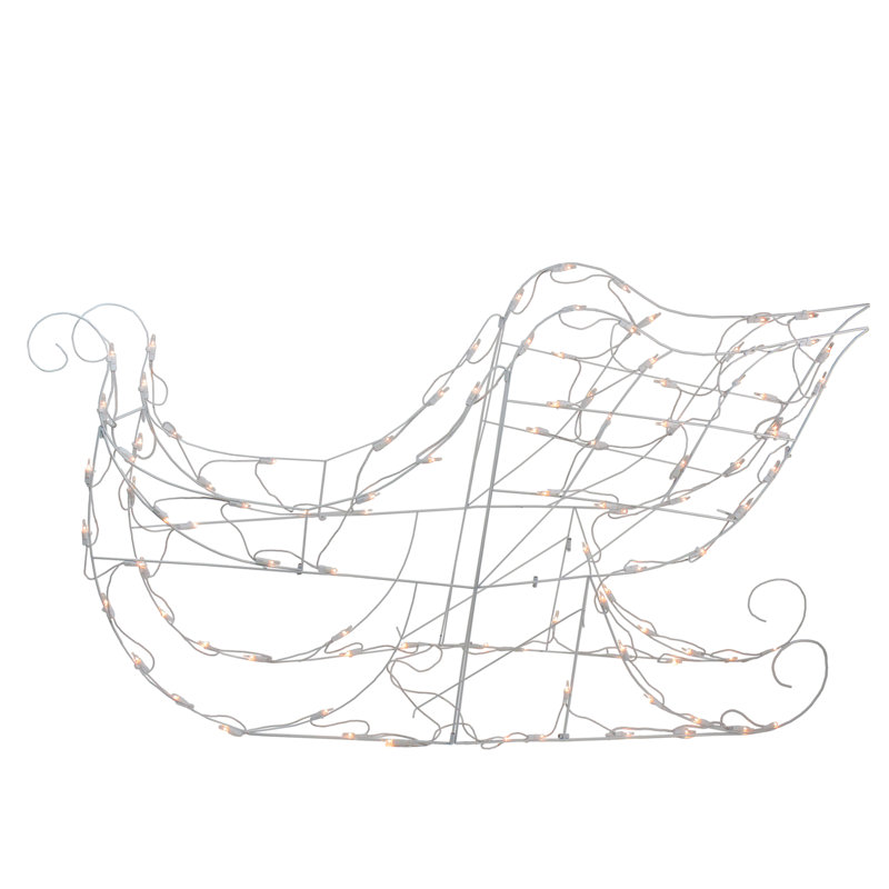 48" Lighted Sleigh Outdoor Decor