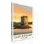 Castle Stalker, Scotland - Romantic Coastal Castle Travel Poster For Scottish Highlands Wall Art. Giclee Print On Wrapped Canvas. Wall Art, Home Decor - Castles & Palaces, Scotland - Wrapped Canvas Print-1201904519