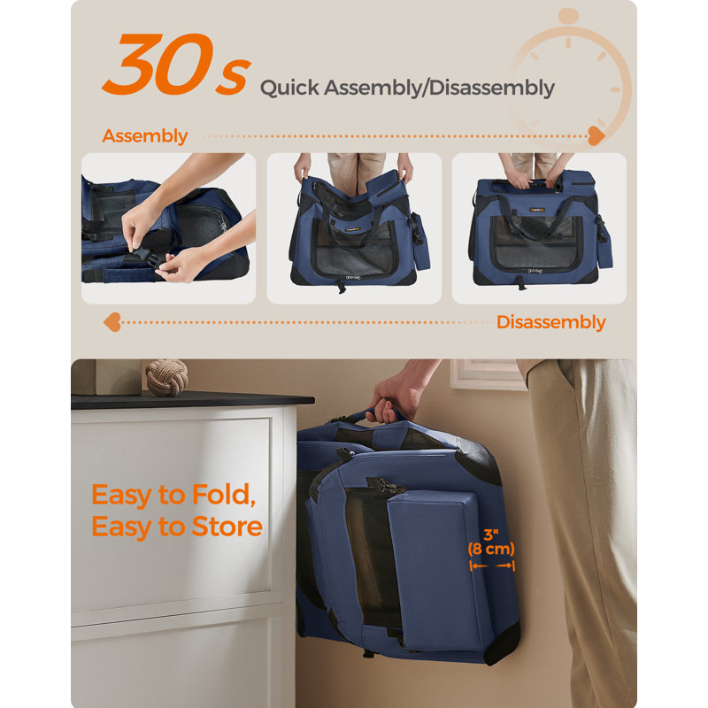 102x69x69cm Vehicle Travel Carrier, 42cm H x 60cm W x 42cm D, Blue