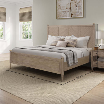 Lo-Post Bed In Sand Finish With Elegant Design And Sturdy Construction For Comfortable And Stylish Sleeping Experience