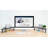 Mount-It! Height Adjustable Corner Monitor Stand, Screen Riser, Ergonomic Space Saving Design, Black