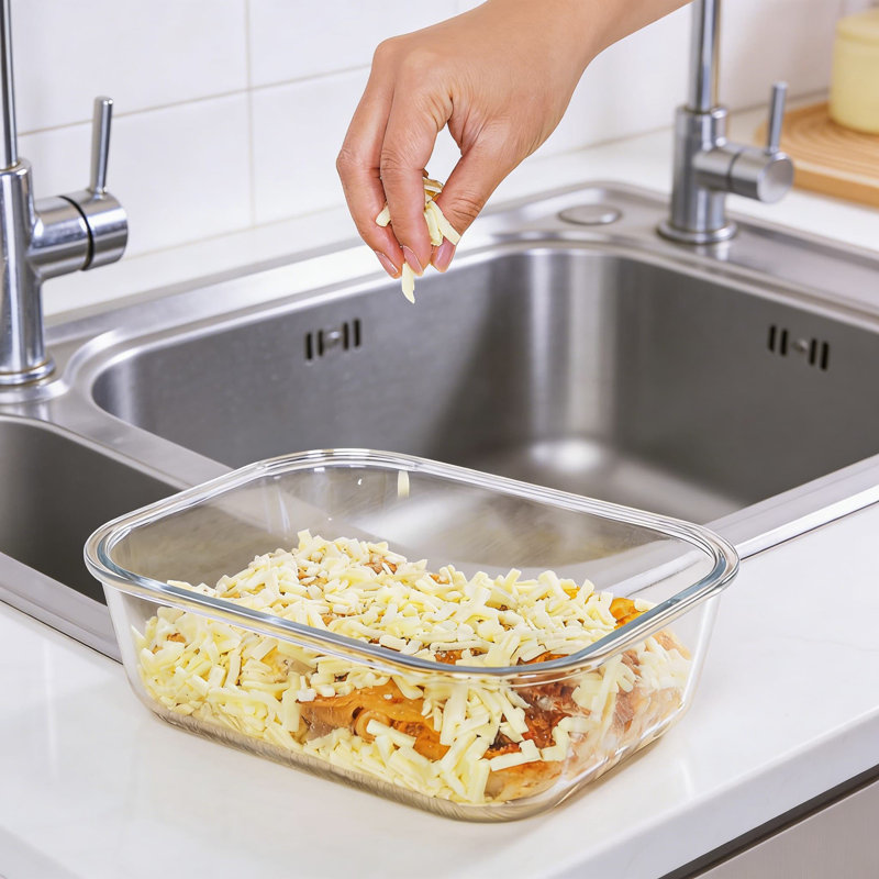 Grands contenants en verre pour aliments avec couvercles hermétiques, paquet de 2 contenants en verre borosilicaté pour préparation de repas de 76 oz pour four, micro-ondes, congélateur et lave-vaisselle, conception étanche et empilable