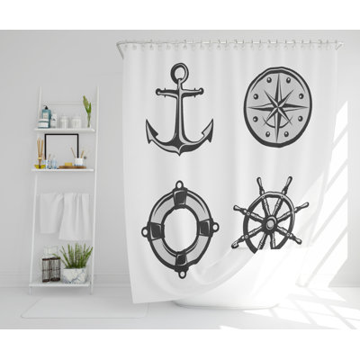 Madeleine Polyester Shower Curtain Set