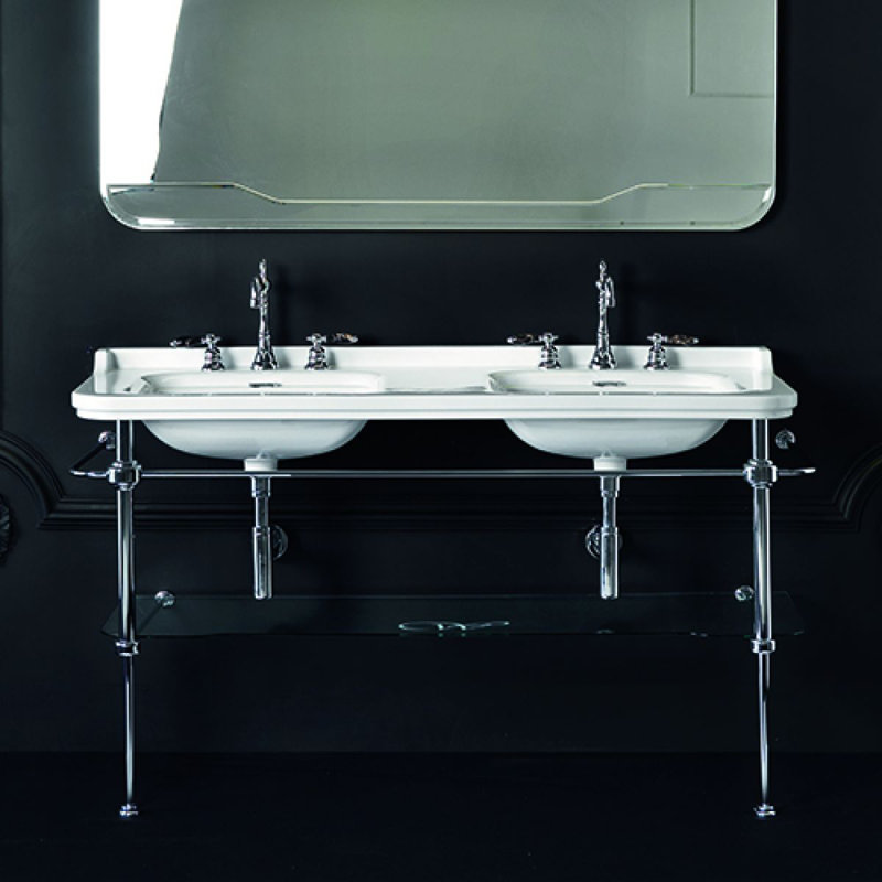 Waldorf 59.1'' L Bathroom Sink, Single Hole