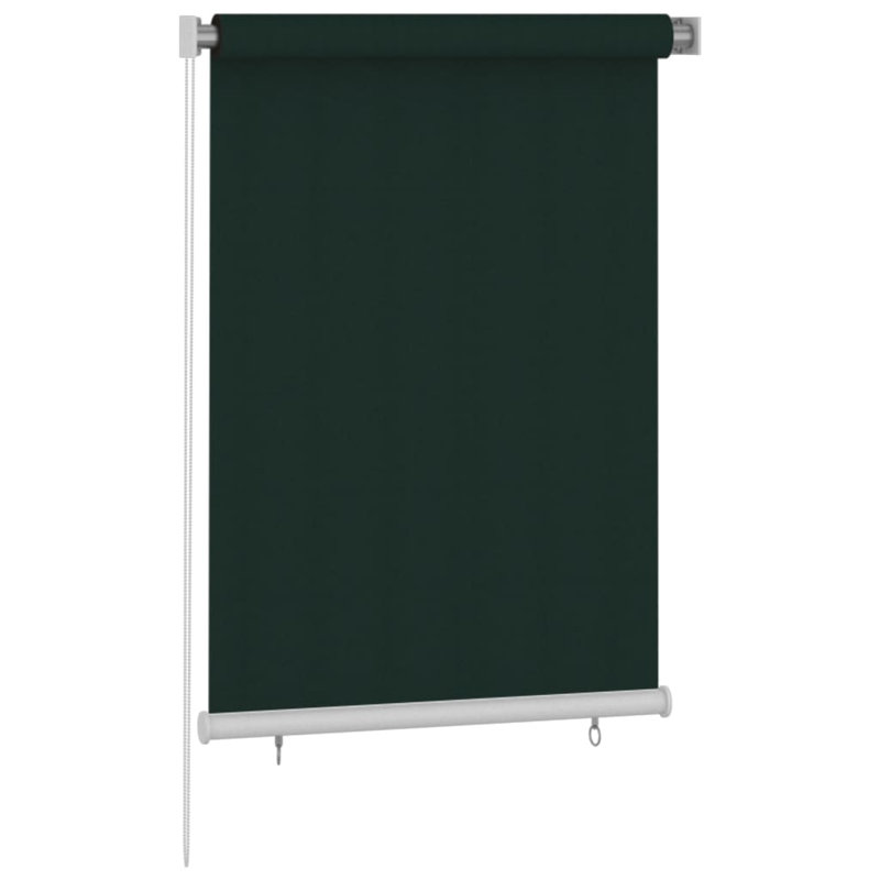 Semi Sheer Roller Blind, 140 cm L x 100 cm W, Dark Green