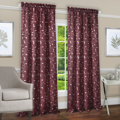 Clancy Semi Sheer Curtain Single Panel