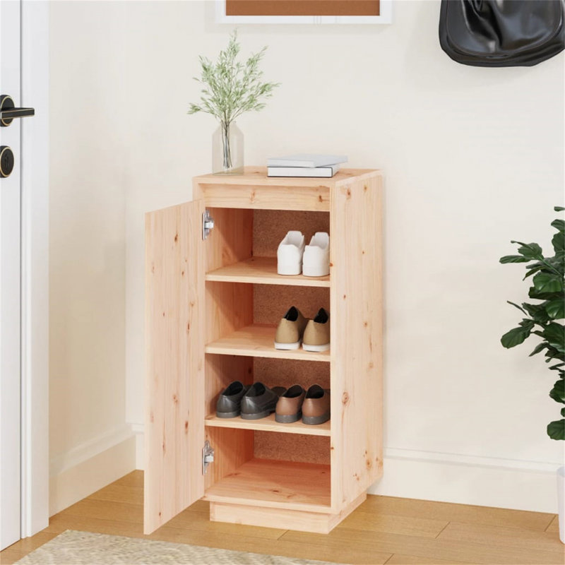 Union Rustic Shoe Storage Cabinet, Natural