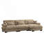 Canapé modulaire surdimensionné super confortable avec repose-pieds mobile-1002967406