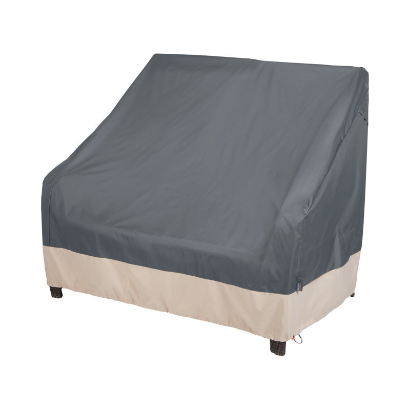 Housse pour causeuse de patio Modern Leisure, L 66 po x l 40 po x H 39 po, gris, H 39 po x l 40 po x P 66 po