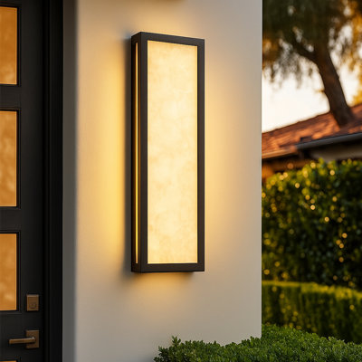 Outdoor Modern Rectangular Ip65 Anti-rust Led Wall Sconce Lighting
