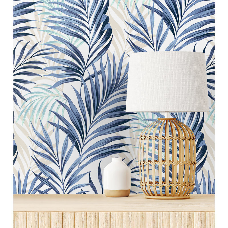 Tommy Bahama Tranquillo Peel And Stick Wallpaper Roll, Azure