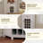 Aleeza Floor Wine Bottle & Glass Rack