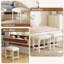 Tabouret de coiffeuse blanc, petit fauteuil de coiffeuse, banc de maquillage mignon avec coussins en cuir, tabourets de bureau pour la chambre à coucher, la salle de bain, le vestibule, le salon, le bureau
