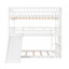 Ensemble de lit superposé en métal avec lit gigogne, style contemporain, structure en fer-2143208833