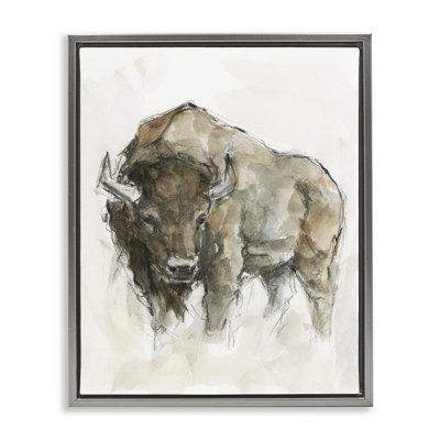 «Western American Buffalo Brown Country Animal» par Ethan Harper