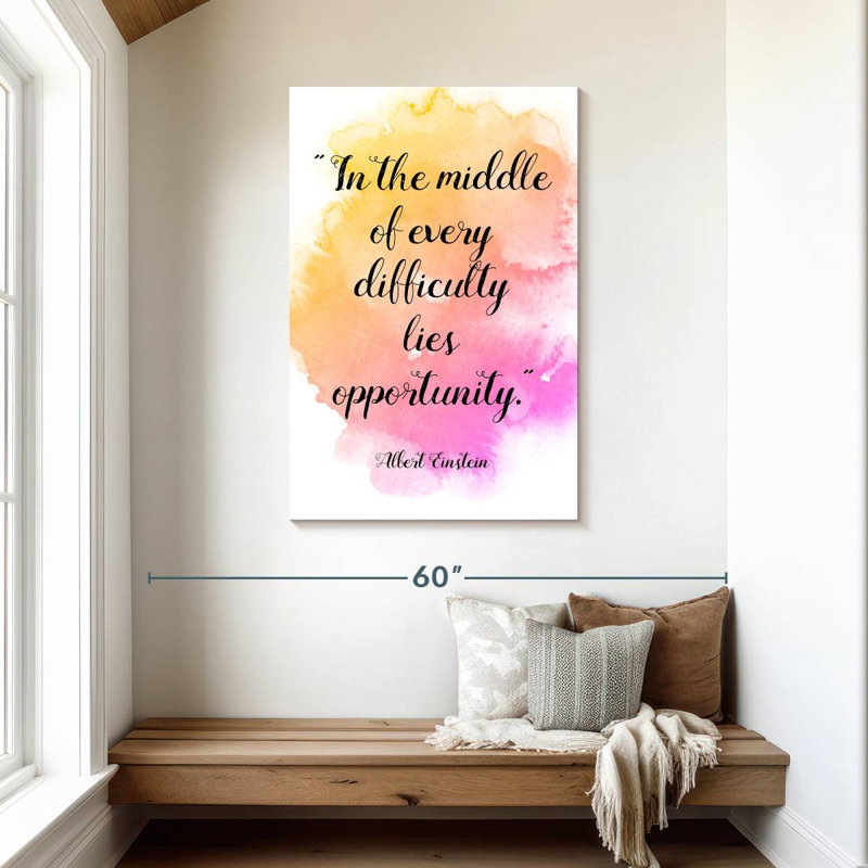 Einstein's Famous Quote, 45" H x 30" W