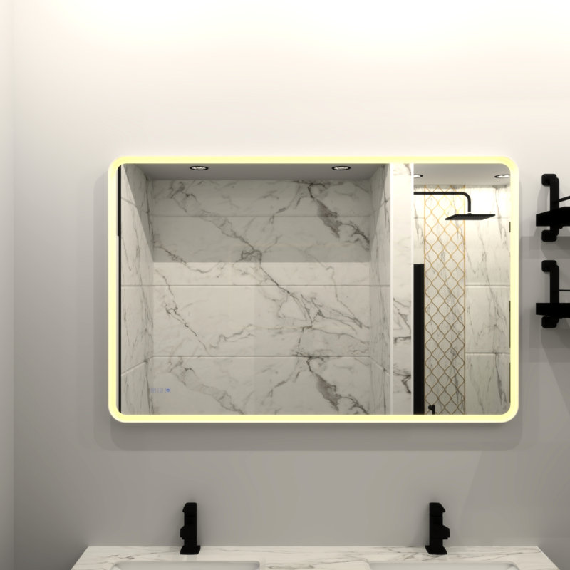  Miroir de salle de bain avec brouillard, 30,68 po x 29,97 po