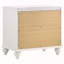 Table de chevet 2 tiroirs blanche